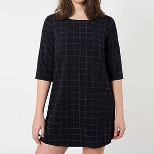 Grid Print Dress